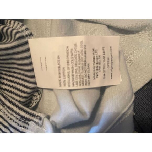 NEW Original Penguin Mens Ballad Blue Engineered Stripe Polo Shirt Large - Picture 12 of 12